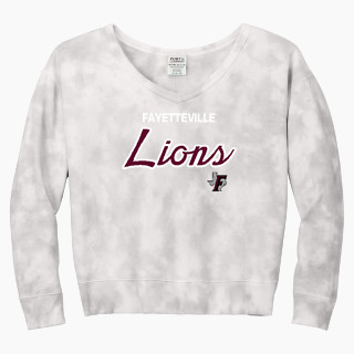 Port & Company Women's Tie-Dye V-Neck Sweatshirt