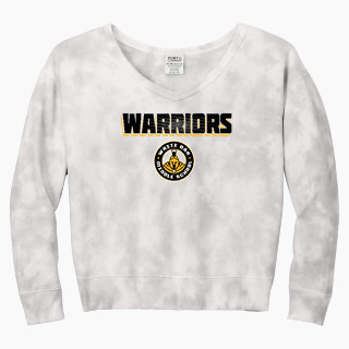 Port & Company Women's Tie-Dye V-Neck Sweatshirt