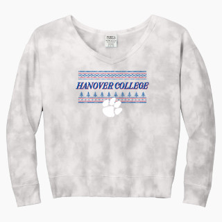 Port & Company Women's Tie-Dye V-Neck Sweatshirt