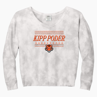 Port & Company Women's Tie-Dye V-Neck Sweatshirt