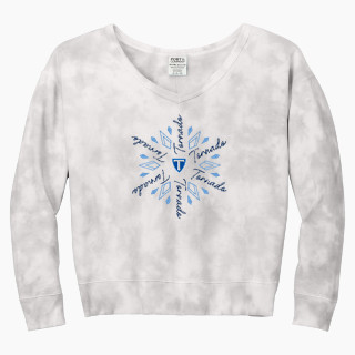 Port & Company Women's Tie-Dye V-Neck Sweatshirt