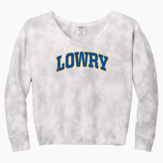 Port & Company Women's Tie-Dye V-Neck Sweatshirt