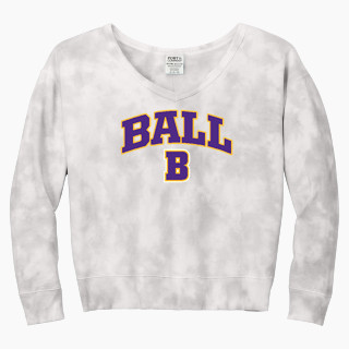 Port & Company Women's Tie-Dye V-Neck Sweatshirt