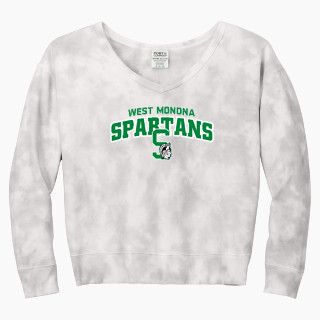 Port & Company Women's Tie-Dye V-Neck Sweatshirt