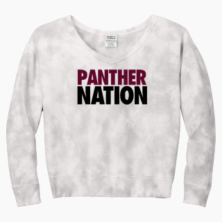 Port & Company Women's Tie-Dye V-Neck Sweatshirt