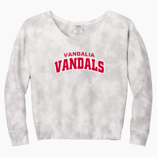 Port & Company Women's Tie-Dye V-Neck Sweatshirt