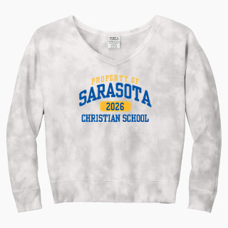 Port & Company Women's Tie-Dye V-Neck Sweatshirt