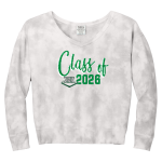 REYNOLDS HIGH SCHOOL RAIDERS <span class="pdp-name-mascot">REYNOLDS RAIDERS</span> Port & Company Women's Tie-Dye V-Neck Sweatshirt Front Thumbnail