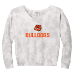 Scranton Bulldogs <span class="pdp-name-mascot">Scranton Middle School Bulldogs</span> Port & Company Women's Tie-Dye V-Neck Sweatshirt Front Thumbnail