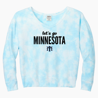Port & Company Women's Tie-Dye V-Neck Sweatshirt