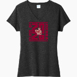 JSERRA CATHOLIC HIGH SCHOOL LIONS <span class="pdp-name-mascot">J SERRA LIONS</span> Port & Company Women's Tri-Blend V-Neck T-Shirt Front Thumbnail