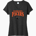 DELAWARE HAYES HIGH SCHOOL PACERS Port & Company Women's Tri-Blend V-Neck T-Shirt Front Thumbnail