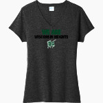 Wisconsin Heights High School Vanguards Port & Company Women's Tri-Blend V-Neck T-Shirt Front Thumbnail