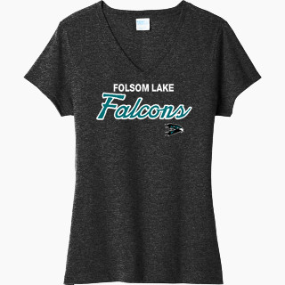 Port & Company Women's Tri-Blend V-Neck T-Shirt