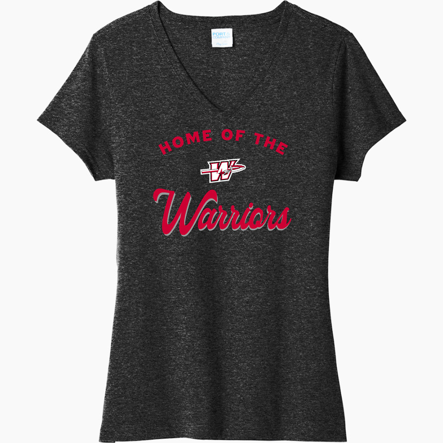 WASHINGTON HIGH SCHOOL WARRIORS Port & Company Women's Tri-Blend V-Neck T-Shirt