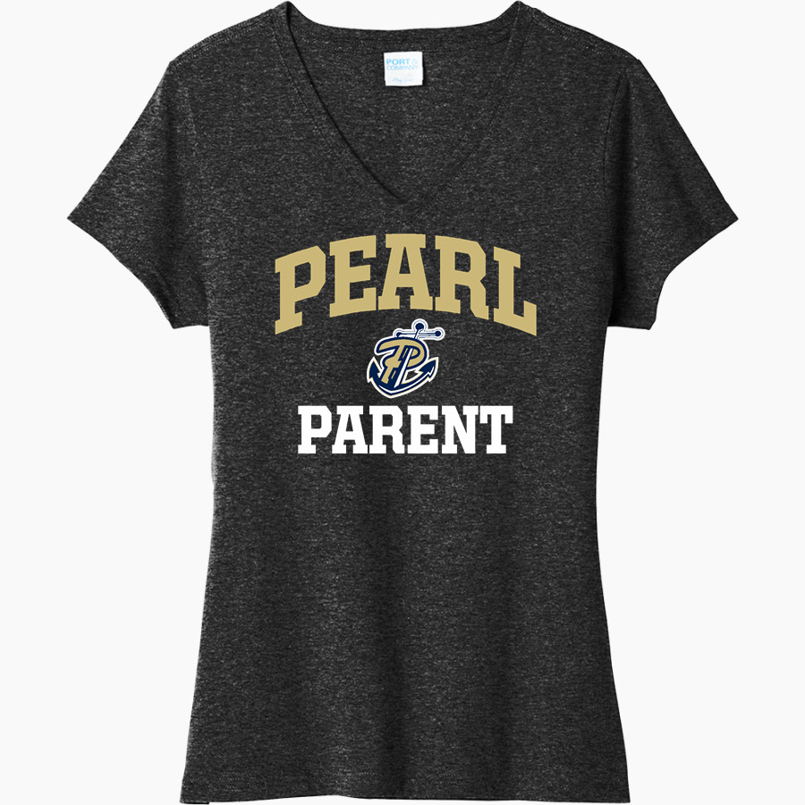 PEARL HIGH SCHOOL PIRATES <span class="pdp-name-mascot">PEARL PIRATES</span> Port & Company Women's Tri-Blend V-Neck T-Shirt