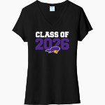 Ephrata Area School District MOUNTAINEERS <span class="pdp-name-mascot">EPHRATA MOUNTAINEERS</span> Port & Company Women's Tri-Blend V-Neck T-Shirt Front Thumbnail