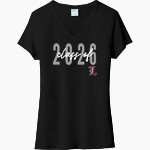 L.e.a.d. Academy Lions Port & Company Women's Tri-Blend V-Neck T-Shirt Front Thumbnail