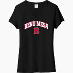 Benedictine University Mesa Redhawks Port & Company Women's Tri-Blend V-Neck T-Shirt Front Thumbnail