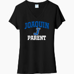 JOAQUIN HIGH SCHOOL RAMS <span class="pdp-name-mascot">JOAQUIN RAMS</span> Port & Company Women's Tri-Blend V-Neck T-Shirt Front Thumbnail