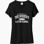 Roxbury Latin <span class="pdp-name-mascot">Roxbury Latin Foxes</span> Port & Company Women's Tri-Blend V-Neck T-Shirt Front Thumbnail