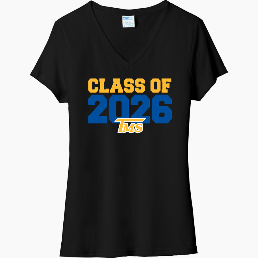 Tichenor Middle School Trojans <span class="pdp-name-mascot">Tichenor Middle School Trojans</span> Port & Company Women's Tri-Blend V-Neck T-Shirt