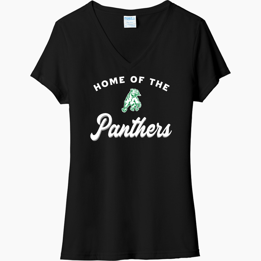 WASHINGTON HIGH SCHOOL PANTHERS Port & Company Women's Tri-Blend V-Neck T-Shirt