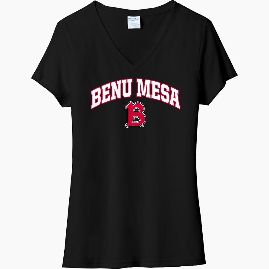 Benedictine University Mesa Redhawks Port & Company Women's Tri-Blend V-Neck T-Shirt