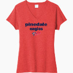 Pinedale Eagles <span class="pdp-name-mascot">Pinedale Elementary School Eagles</span> Port & Company Women's Tri-Blend V-Neck T-Shirt Front Thumbnail