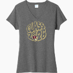 Hunter-Tannersville Wildcats <span class="pdp-name-mascot">Hunter-Tannersville CSD Wildcats</span> Port & Company Women's Tri-Blend V-Neck T-Shirt Front Thumbnail