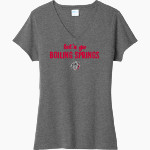Boiling Springs Middle School bulldogs offical sideline store <span class="pdp-name-mascot">Boiling Springs Bulldogs</span> Port & Company Women's Tri-Blend V-Neck T-Shirt Front Thumbnail