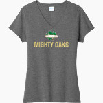 Fortune Academy Mighty Oaks online store Port & Company Women's Tri-Blend V-Neck T-Shirt Front Thumbnail