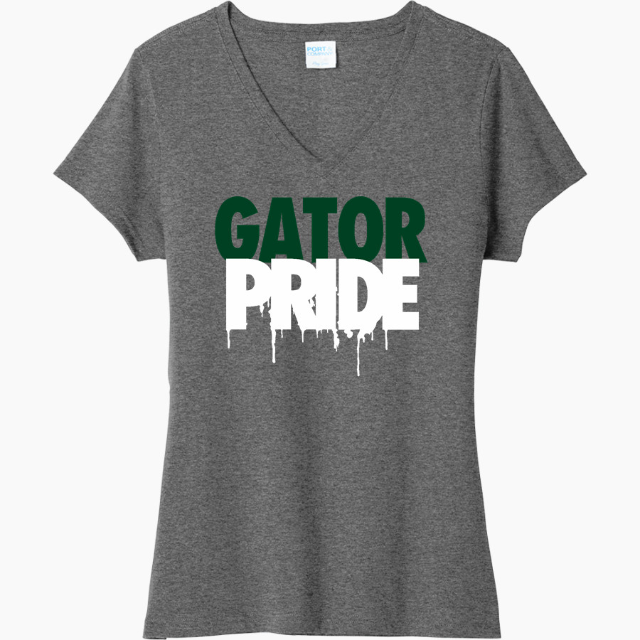 Virginia Peninsula Gators <span class="pdp-name-mascot">Virginia Peninsula Community College Gators</span> Port & Company Women's Tri-Blend V-Neck T-Shirt