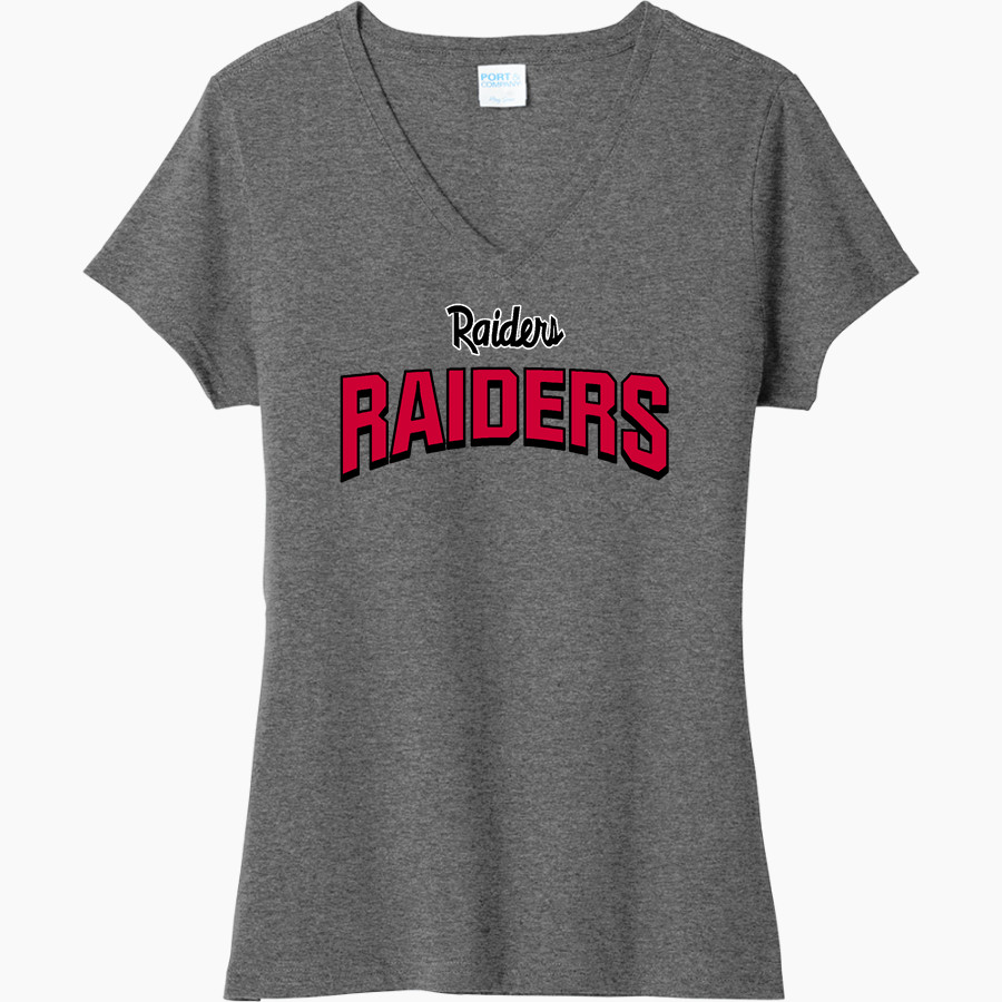 Hannah-Pamplico Raiders Raiders Port & Company Women's Tri-Blend V-Neck T-Shirt
