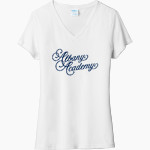 Albany Academy Port & Company Women's Tri-Blend V-Neck T-Shirt Front Thumbnail