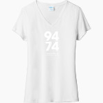 9474 Foundation 9474 Foundation Port & Company Women's Tri-Blend V-Neck T-Shirt Front Thumbnail