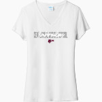 Centennial Middle School Timberwolves <span class="pdp-name-mascot">Centennial Middle School Wolves</span> Port & Company Women's Tri-Blend V-Neck T-Shirt Front Thumbnail