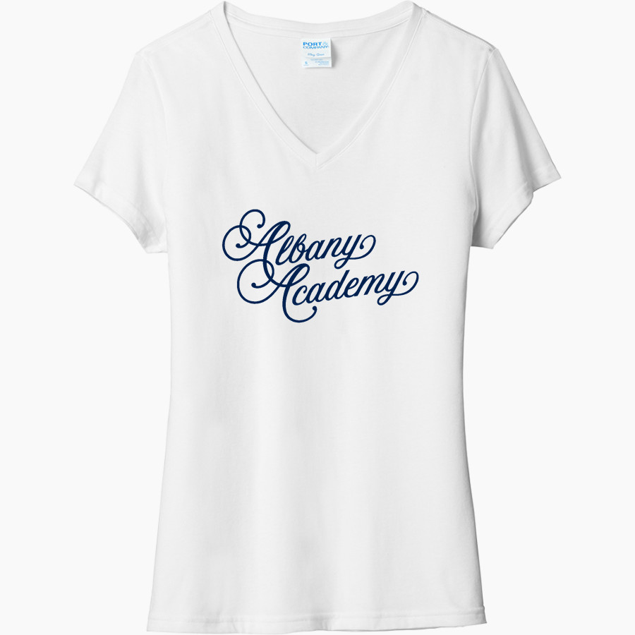 Albany Academy Port & Company Women's Tri-Blend V-Neck T-Shirt