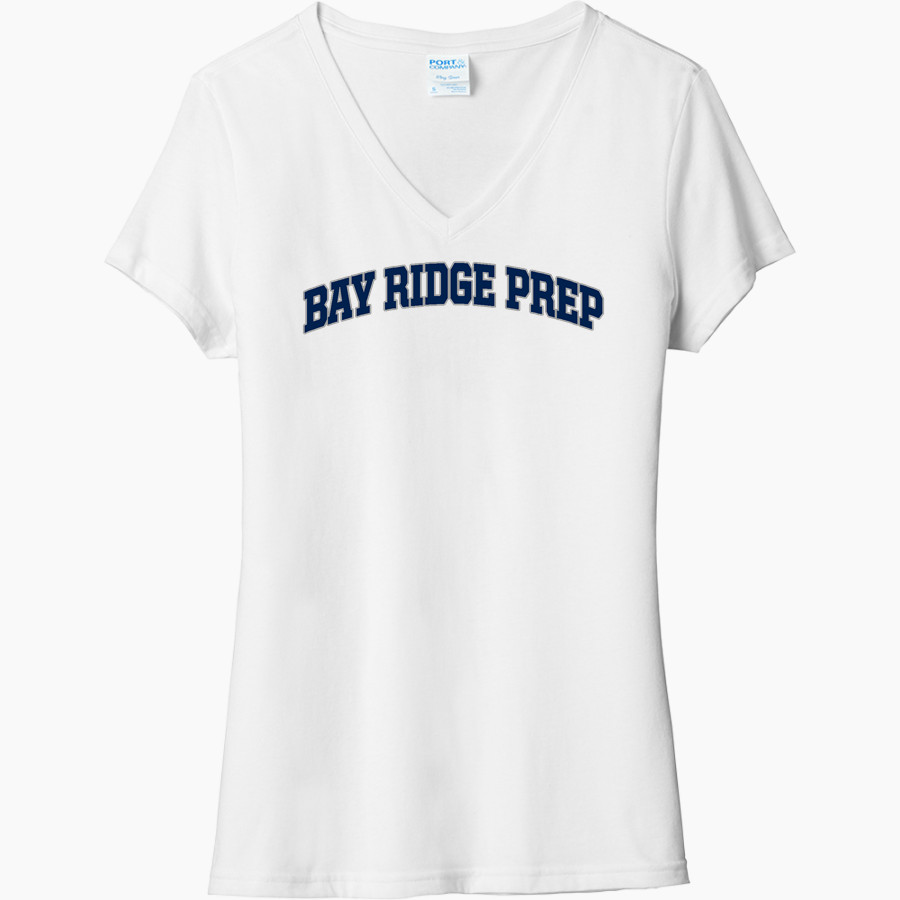 Bay Ridge Prep Tigers Port & Company Women's Tri-Blend V-Neck T-Shirt