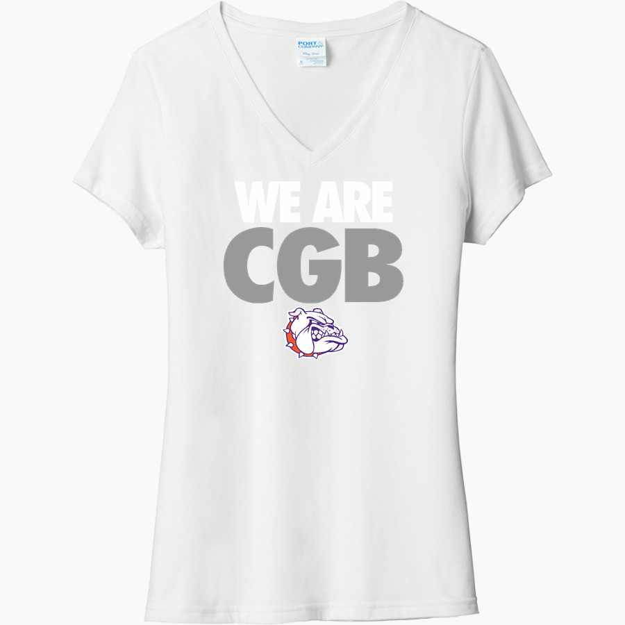 BEMENT MIDDLE SCHOOL BULLDOGS Port & Company Women's Tri-Blend V-Neck T-Shirt