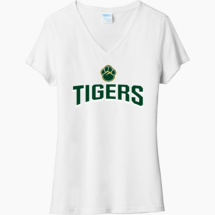 <span class="pdp-name-mascot">Summit Tigers</span> Port & Company Women's Tri-Blend V-Neck T-Shirt