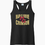 Maple Grove Crimson <span class="pdp-name-mascot">Maple Grove Crimson</span> Port & Company Ladies Performance Tank Front Thumbnail