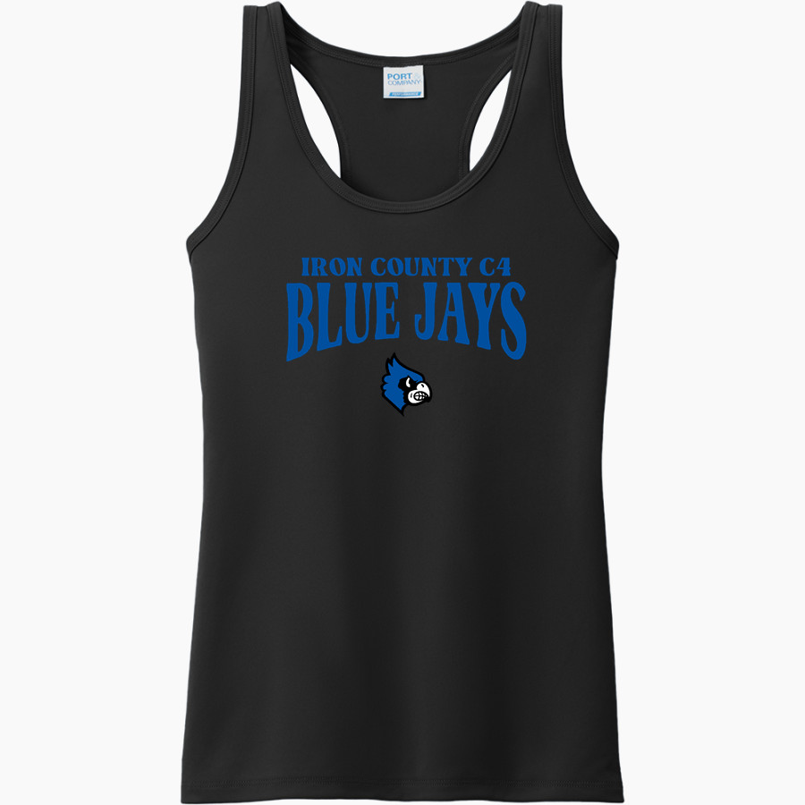 Iron County C4 Blue Jays <span class="pdp-name-mascot">Iron County C4 Blue Jays</span> Port & Company Ladies Performance Tank