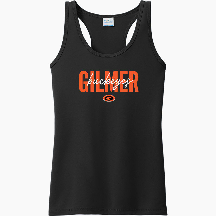 GILMER HIGH SCHOOL BUCKEYES <span class="pdp-name-mascot">GILMER BUCKEYES</span> Port & Company Ladies Performance Tank