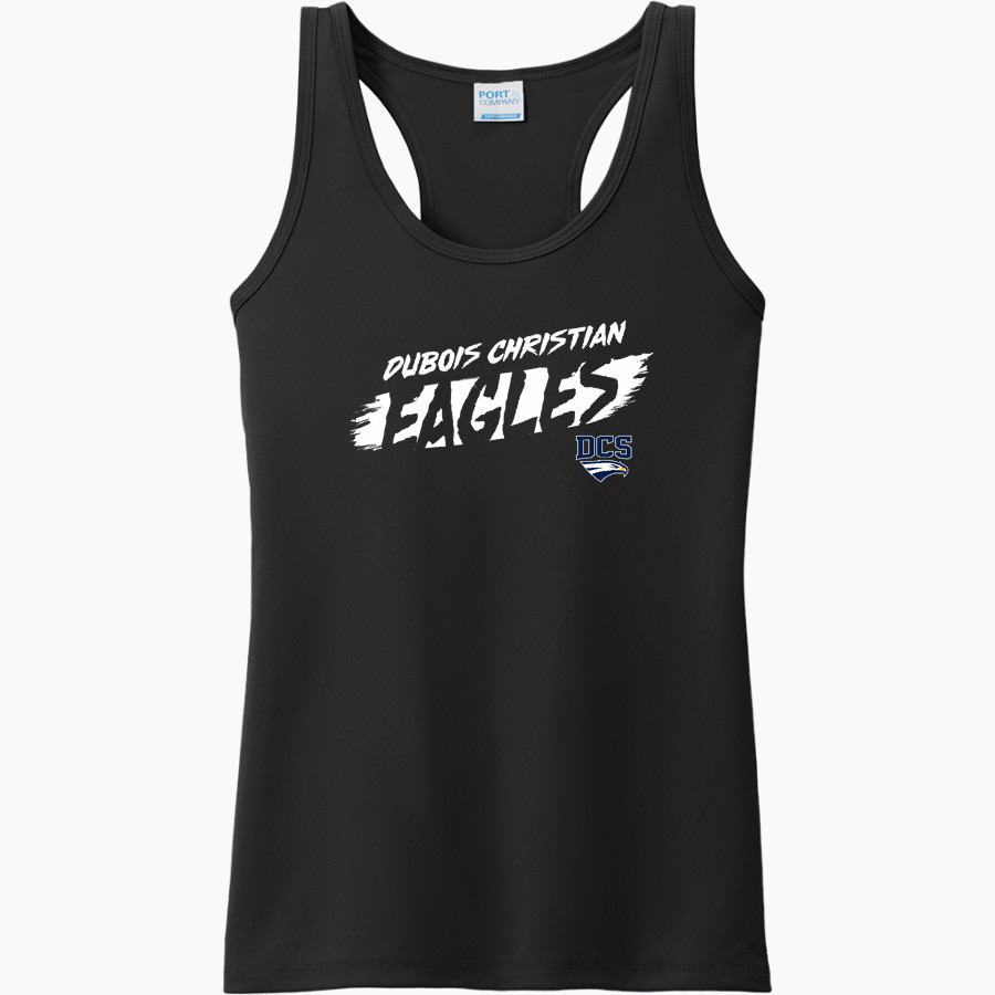 DUBOIS CHRISTIAN SCHOOLS EAGLES <span class="pdp-name-mascot">DUBOIS EAGLES</span> Port & Company Ladies Performance Tank