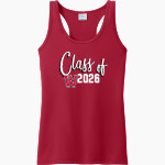 WILLISTON HIGH SCHOOL RED DEVILS Port & Company Ladies Performance Tank Front Thumbnail