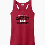 Zachry Wolverines Port & Company Ladies Performance Tank Front Thumbnail