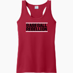 Baseball Rebellion Baseball Rebellion <span class="pdp-name-mascot">Baseball Rebellion</span> Port & Company Ladies Performance Tank Front Thumbnail
