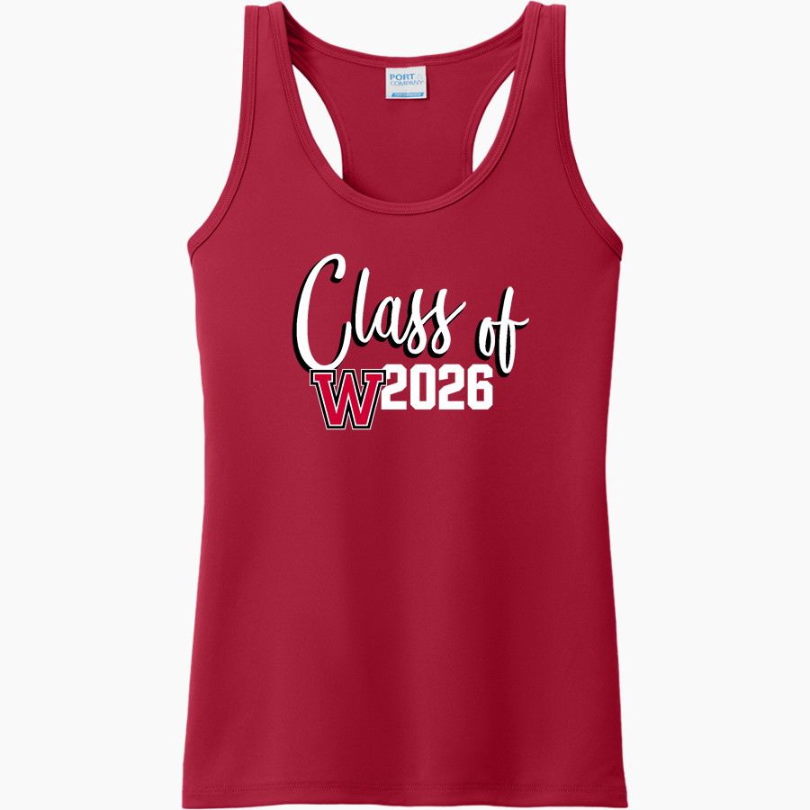 WILLISTON HIGH SCHOOL RED DEVILS Port & Company Ladies Performance Tank