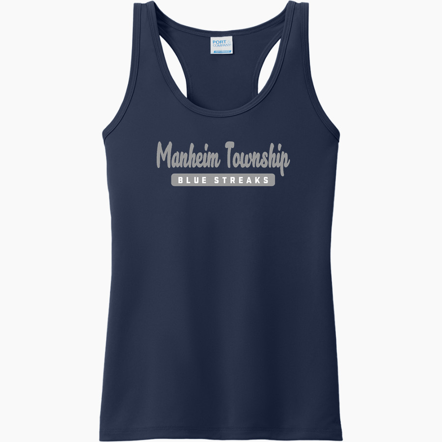 MANHEIM TOWNSHIP HIGH SCHOOL BLUE STREAKS <span class="pdp-name-mascot">MANHEIM TOWNSHIP BLUE STREAKS</span> Port & Company Ladies Performance Tank